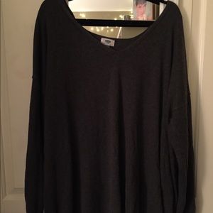 Dark grey pullover sweater